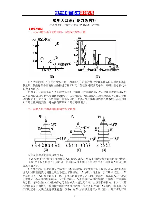 (完整版)常见人口统计图判断技巧