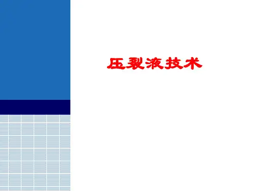 压裂液技术分析