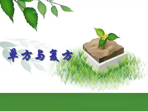 单方与复方