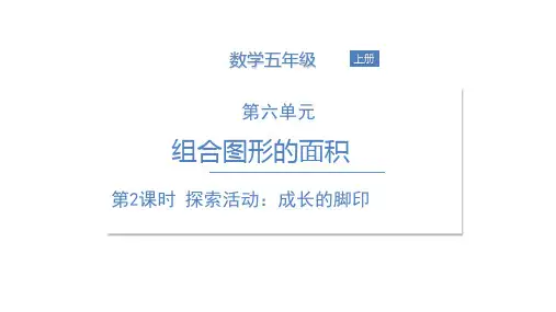 五年级上册数学课件-探索活动：成长的脚印北师大版
