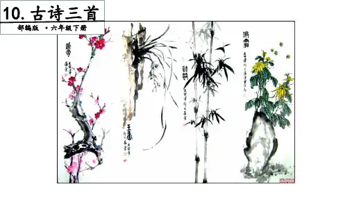 六年级【下】册语文-10古诗三首人教部编版(27张ppt)公开课课件
