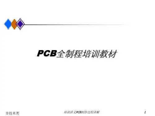 培训讲义PCB制作过程讲解