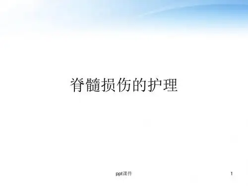 脊髓损伤的护理  PPT课件