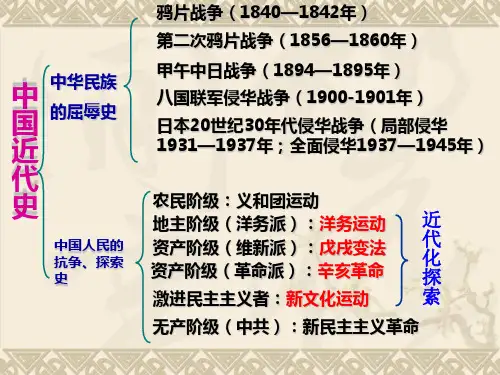 中国现代历史复习精品PPT课件