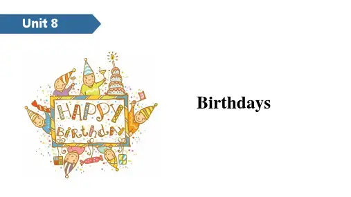 五年级下册英语课件-Unit 8 Birthdays A ∣译林版(三起) (共13张PPT)