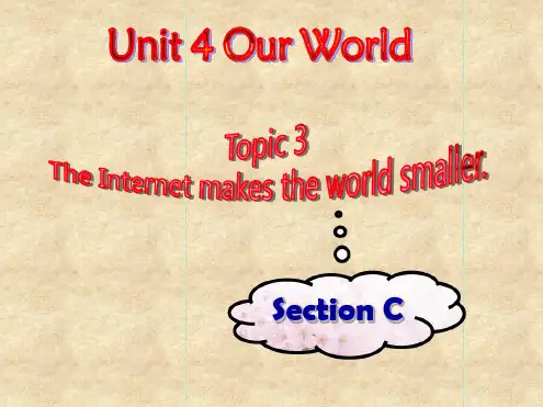 仁爱版八年级英语上册 Unit 4 Topic 3 Section C 课件共22张