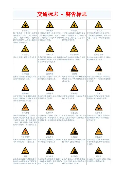 考驾照交通标志-图片大全
