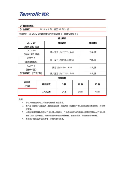 央视广告价格,CCTV广告折扣价格