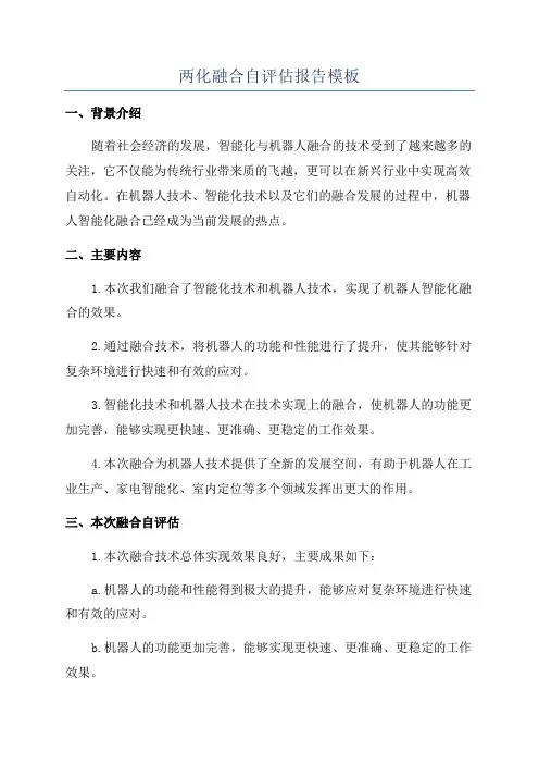 两化融合自评估报告模板