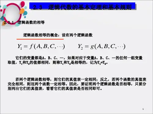 逻辑代数的基本定理_基本规则_逻辑函数简化(18)