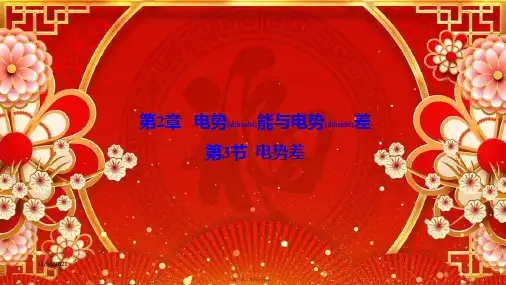 高中物理 第2章 电势能与电势差 第3节 电势差课件 鲁科选修31鲁科高二选修31物理课件