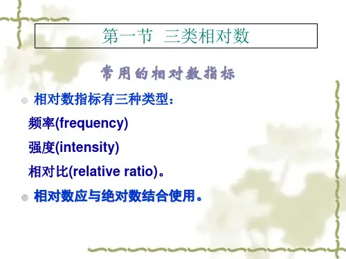 医疗卫生统计学--定性资料的统计描述
