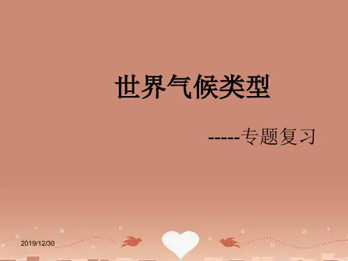 湘教版初一地理上册4第4节世界主要气候类型PPT课件4