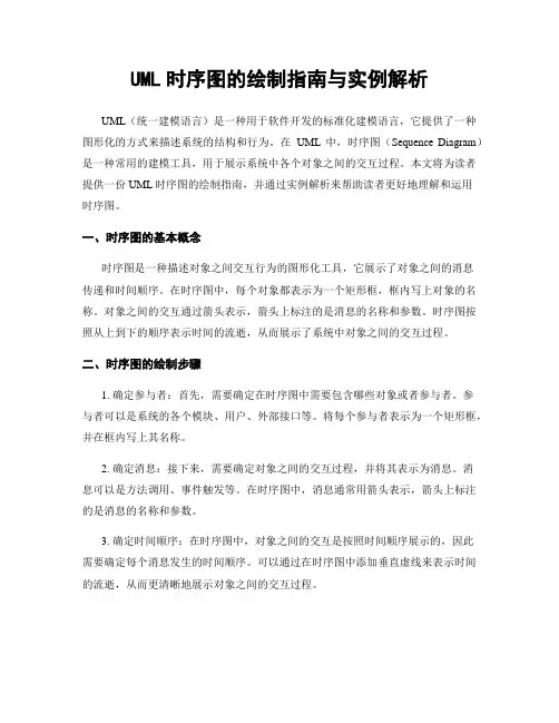 UML时序图的绘制指南与实例解析