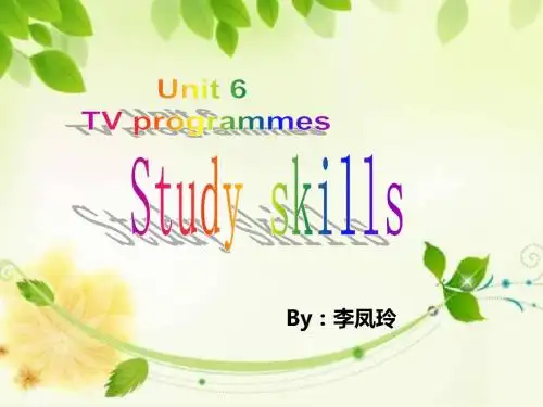 牛津译林英语 9A Unit6 Study skills