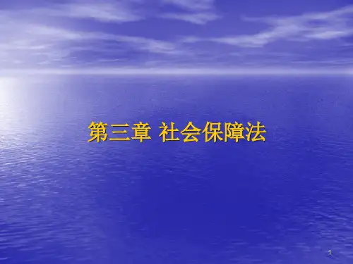 社会保障法PPT