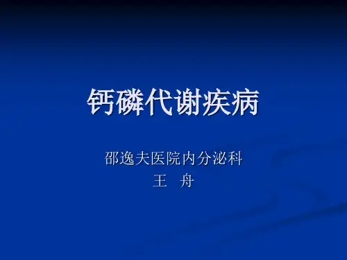 钙磷代谢疾病