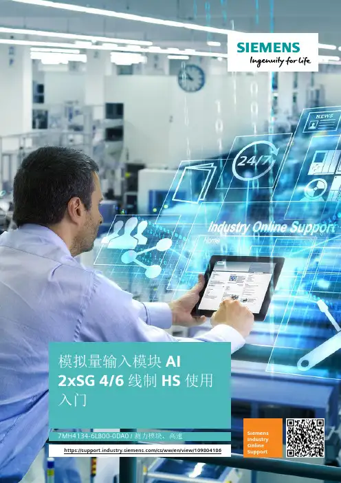 模拟量输入模块 AI 2xSG 4 6 线制 HS 使用入门说明书