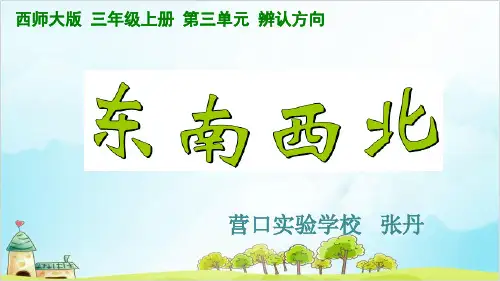 三年级上册数学 东南西北西师大版实用课件