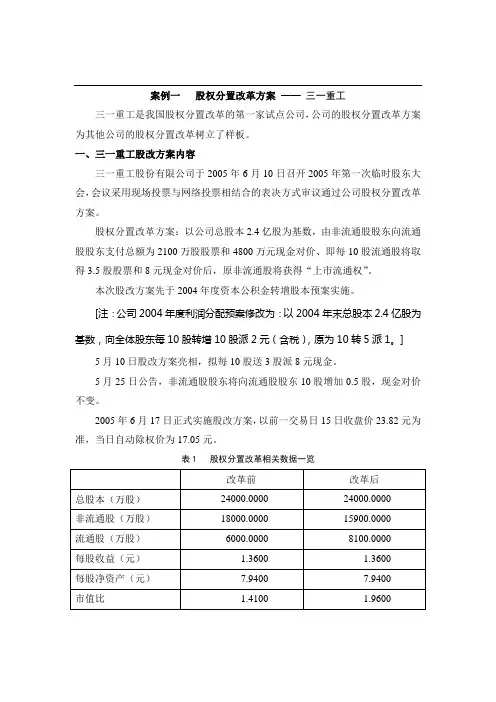 证券投资学案例分析