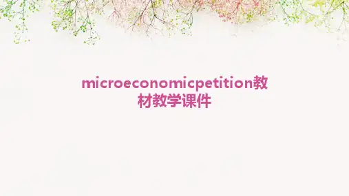 MicroeconomicPETITION教材教学课件