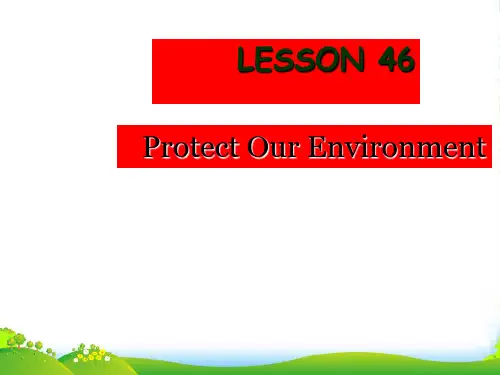 冀教版八年级英语下册Unit8 Lesson 46 优质课课件
