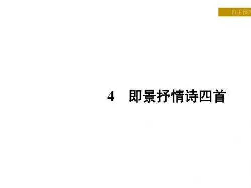 即景抒情诗四首ppt实用课件19
