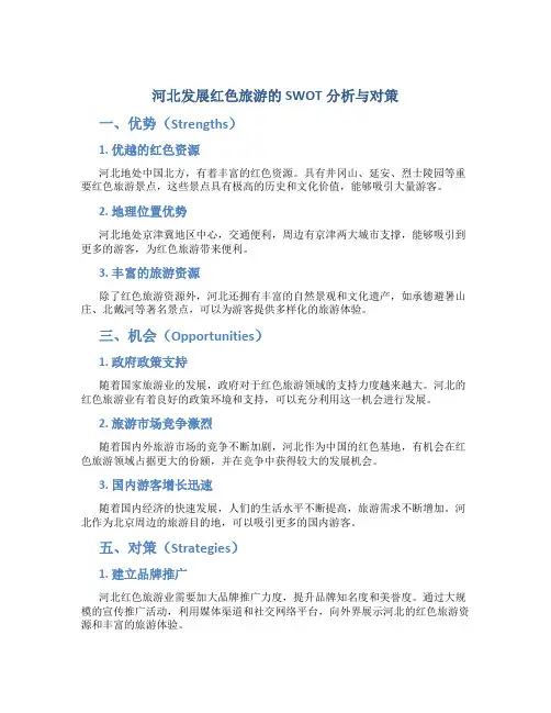 河北发展红色旅游的SWOT分析与对策