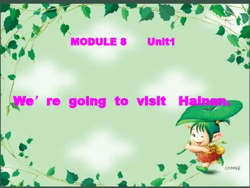 新外研版四年级英语上册Unit 1 We are going to Hainan 课件 1