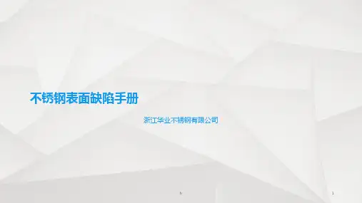 不锈钢表面缺陷