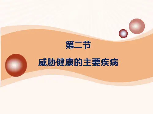 2018苏教版生物八年级下册25.2《威胁健康的主要疾病》ppt课件2
