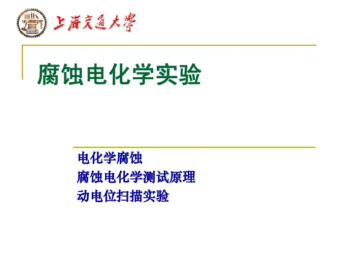 电化学腐蚀实验
