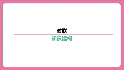 对联-2024年中考语文专题复习课件