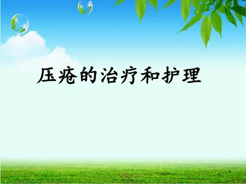 压疮的治疗和护理PPT幻灯片课件