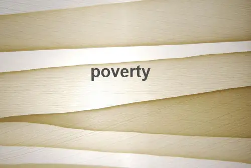 poverty 贫穷-英语课presentation用 PPT课件