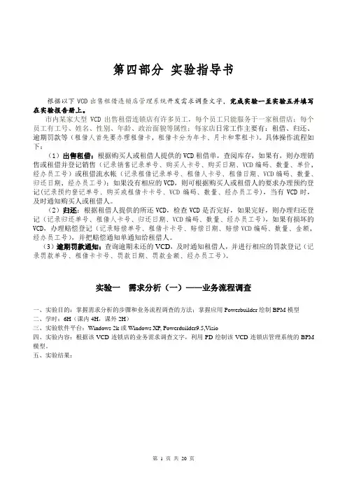 VCD出售租借连锁店管理系统