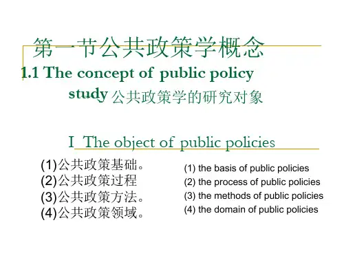 公共政策学  课件169页PPT