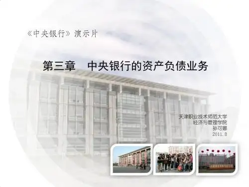 中央银行学ppt课件第三章  资产与负债