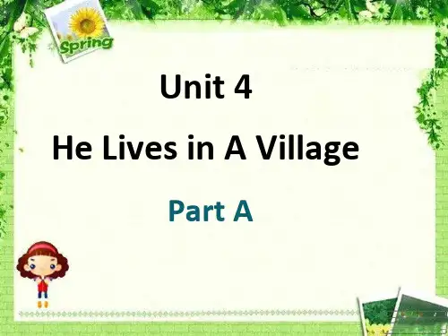 陕旅版五年级英语下册Unit4教学课件