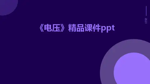 《电压》精品课件ppt