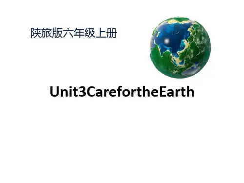 陕旅版小学六年级英语上册 《Care for the Earth》PPT课件 