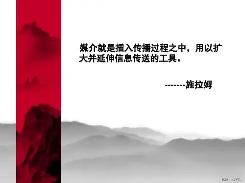 传播技术与媒介组织课件