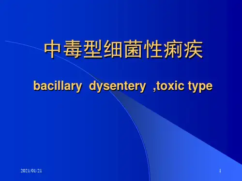 中毒型细菌性痢疾ppt儿科医学PPT教学课件
