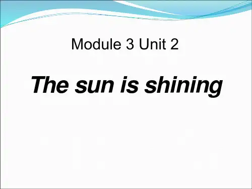 《The sun is shining》PPT课件