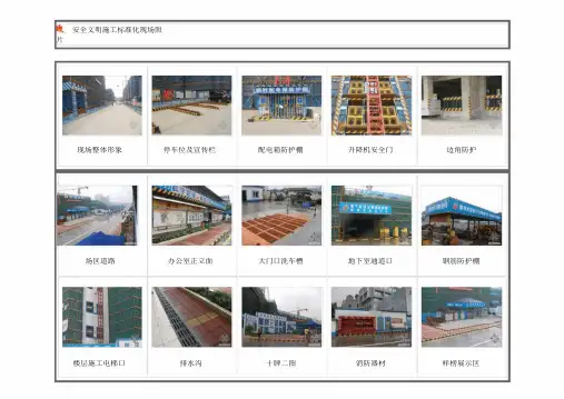 (完整版)安全文明施工标准化工地图片展