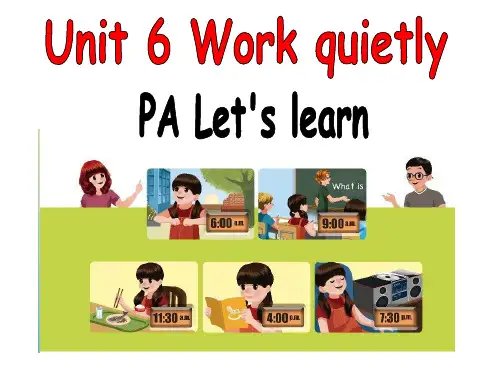 人教版PEP五年级下册英语教学课件-Unit6  A Lets learn