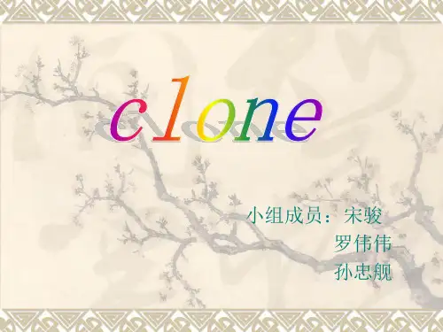 英语ppt克隆