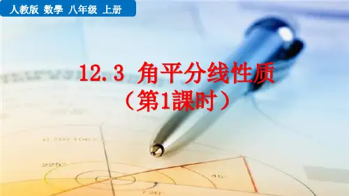 八年级初二数学上册  12.3 角的平分线的性质(第1课时) 【教学课件PPT】