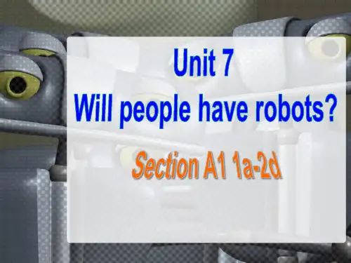《Will people have robots》PPT精选教学优质课件