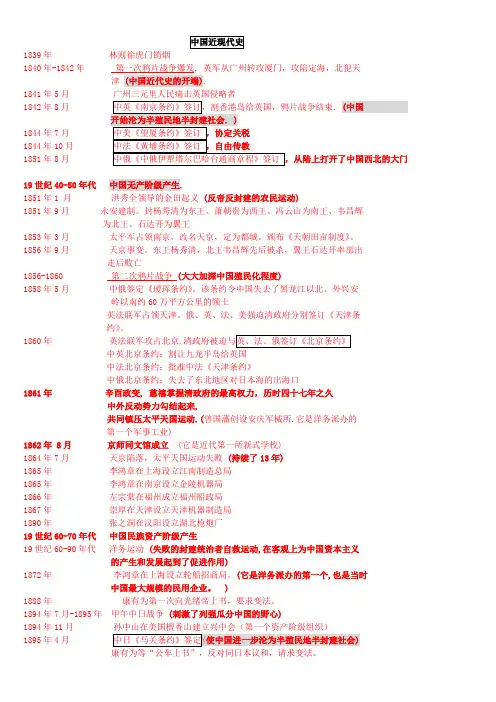 中国近现代史